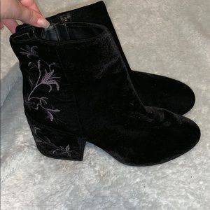 Kenneth Cole Velvet Booties